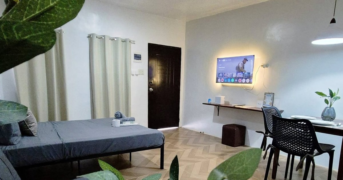 The living room of Casitas Veyra, a vacation rental in Pagadian City